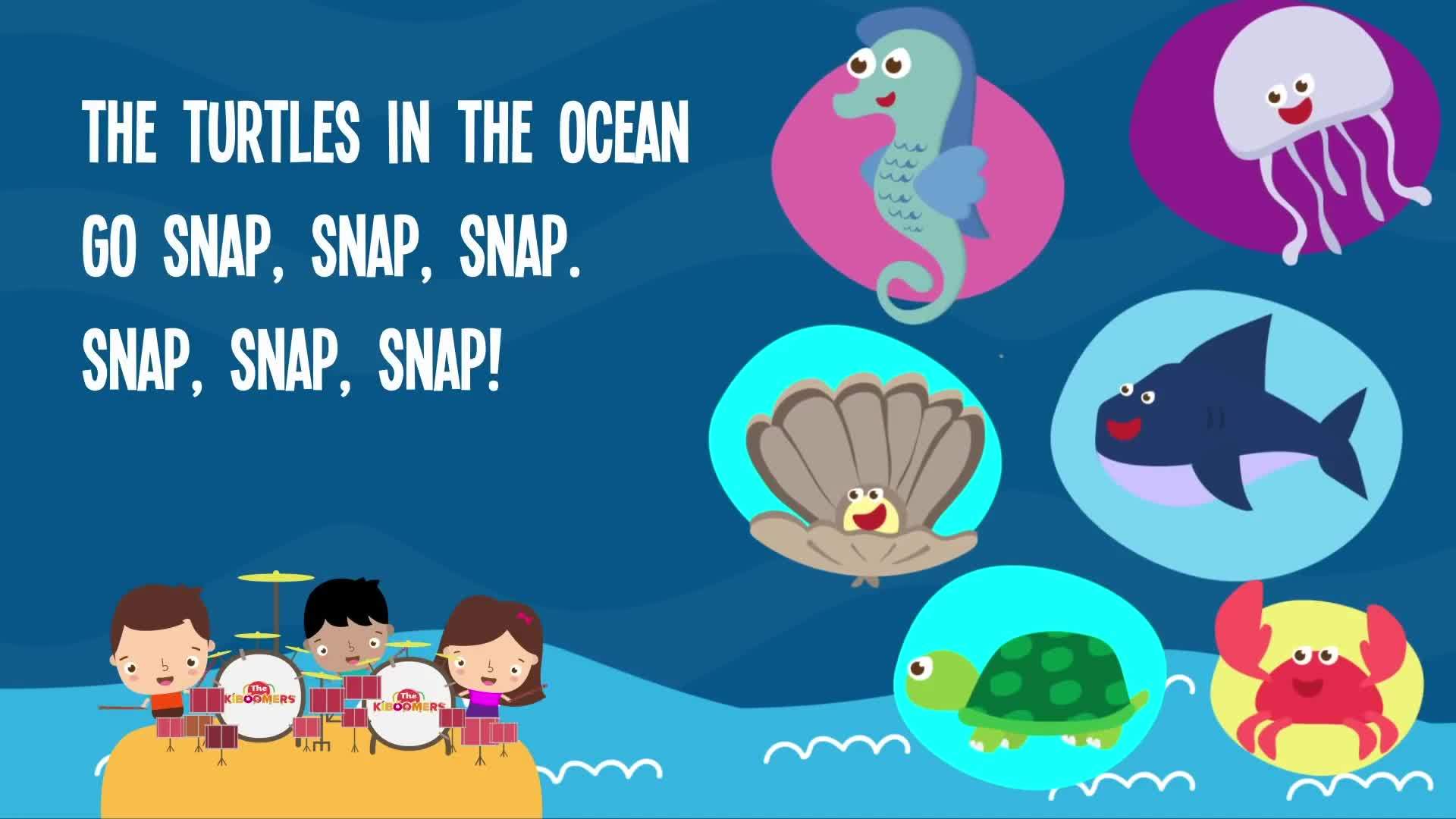 Animals In The Ocean | Kids Song | Lyrics | Nursery Rhyme | Animal Song